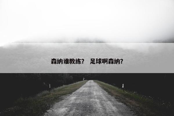 森纳谁教练？ 足球啊森纳？