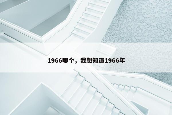 1966哪个，我想知道1966年