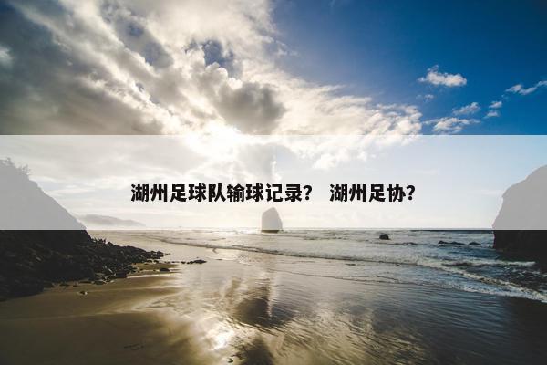 湖州足球队输球记录？ 湖州足协？