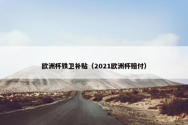 欧洲杯铁卫补贴（2021欧洲杯赔付）