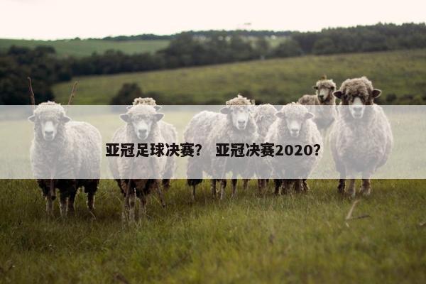 亚冠足球决赛？ 亚冠决赛2020？