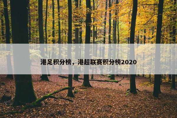 港足积分榜，港超联赛积分榜2020