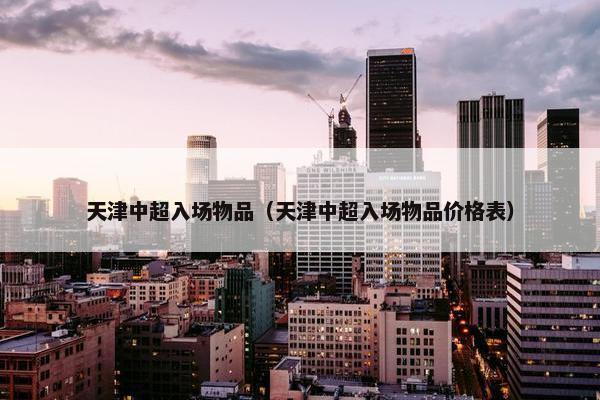 天津中超入场物品（天津中超入场物品价格表）