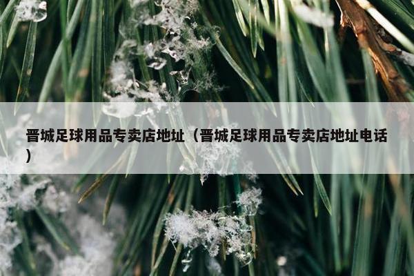 晋城足球用品专卖店地址（晋城足球用品专卖店地址电话）
