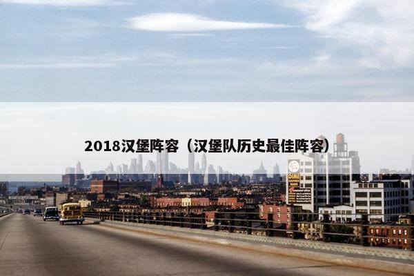 2018汉堡阵容（汉堡队历史最佳阵容）