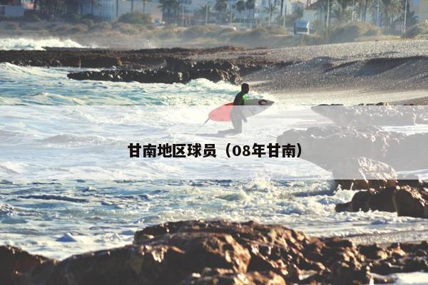 甘南地区球员（08年甘南）