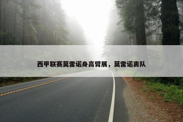 西甲联赛莫雷诺身高臂展，莫雷诺离队