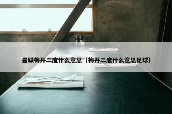 曼联梅开二度什么意思（梅开二度什么意思足球）