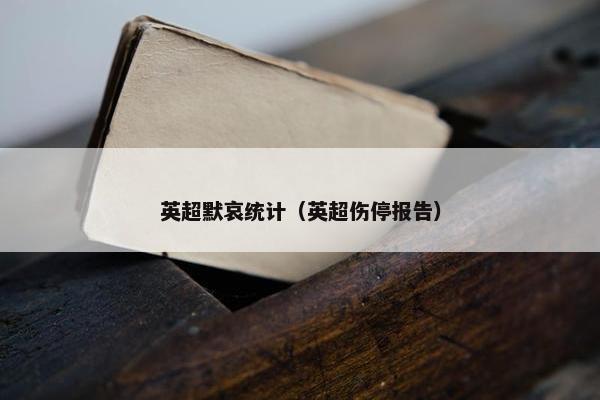 英超默哀统计（英超伤停报告）