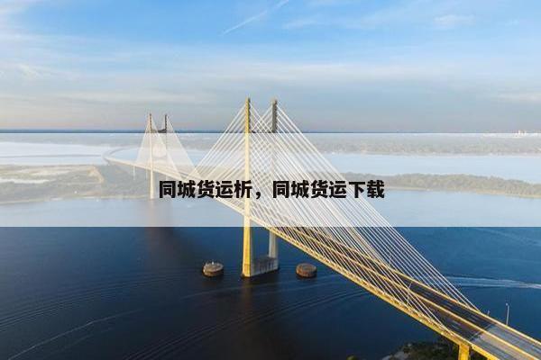 同城货运析，同城货运下载