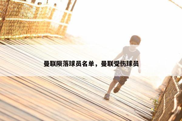 曼联陨落球员名单，曼联受伤球员
