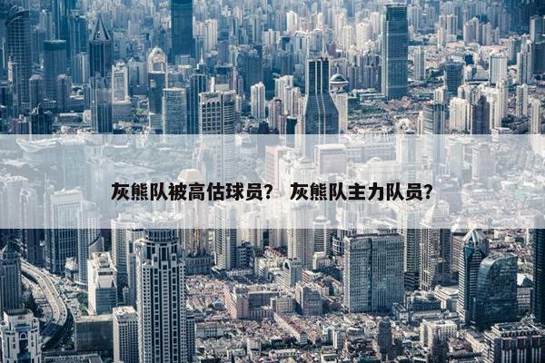 灰熊队被高估球员？ 灰熊队主力队员？