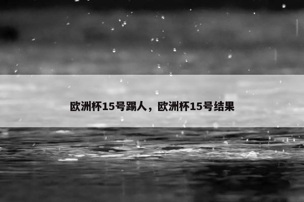 欧洲杯15号踢人，欧洲杯15号结果