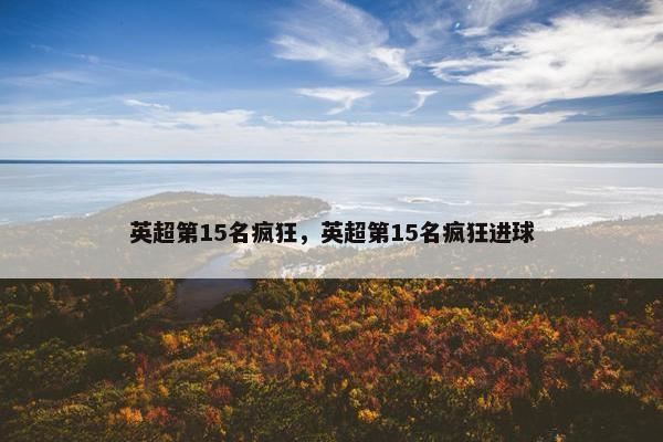 英超第15名疯狂，英超第15名疯狂进球