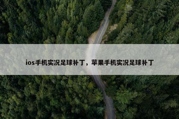 ios手机实况足球补丁，苹果手机实况足球补丁