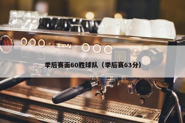 季后赛面60胜球队（季后赛63分）