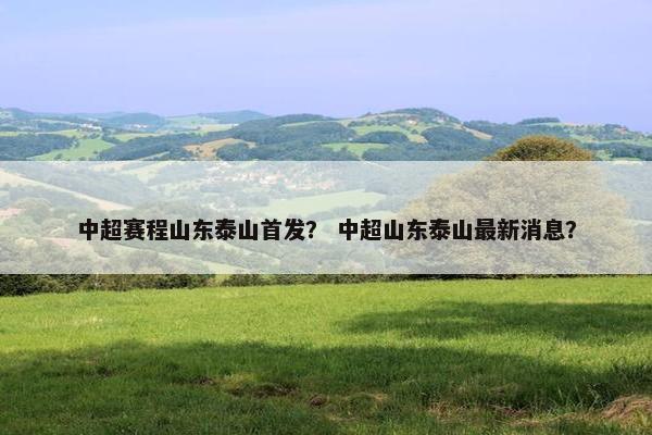中超赛程山东泰山首发？ 中超山东泰山最新消息？