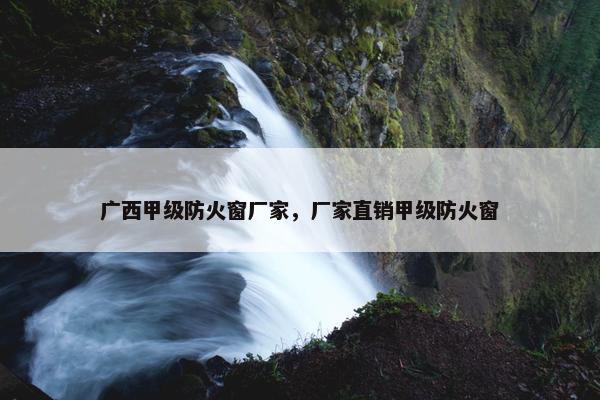 广西甲级防火窗厂家，厂家直销甲级防火窗