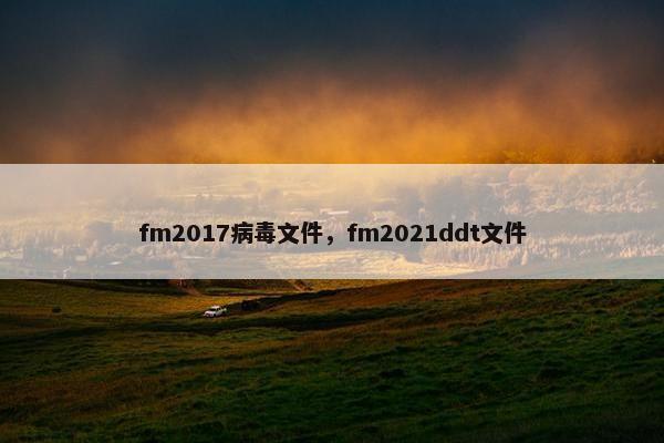 fm2017病毒文件，fm2021ddt文件