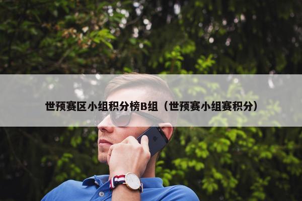 世预赛区小组积分榜B组（世预赛小组赛积分）