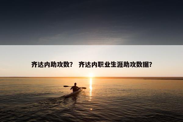 齐达内助攻数？ 齐达内职业生涯助攻数据？