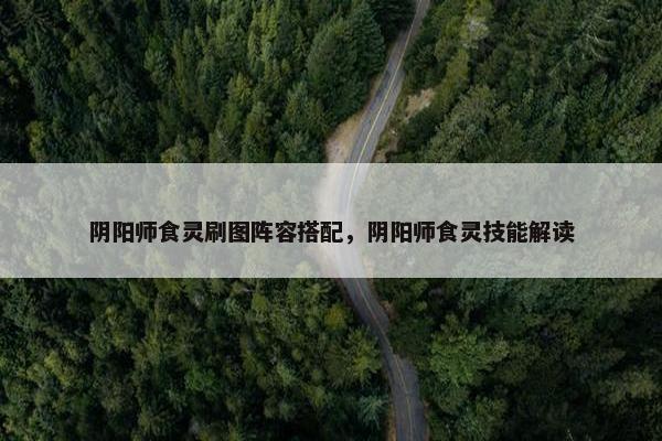 阴阳师食灵刷图阵容搭配，阴阳师食灵技能解读