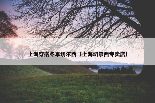 上海穿搭冬季切尔西（上海切尔西专卖店）