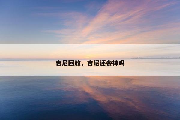 吉尼回放，吉尼还会掉吗
