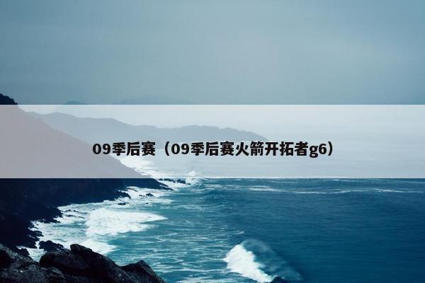 09季后赛（09季后赛火箭开拓者g6）