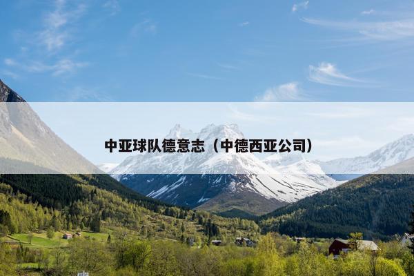 中亚球队德意志（中德西亚公司）