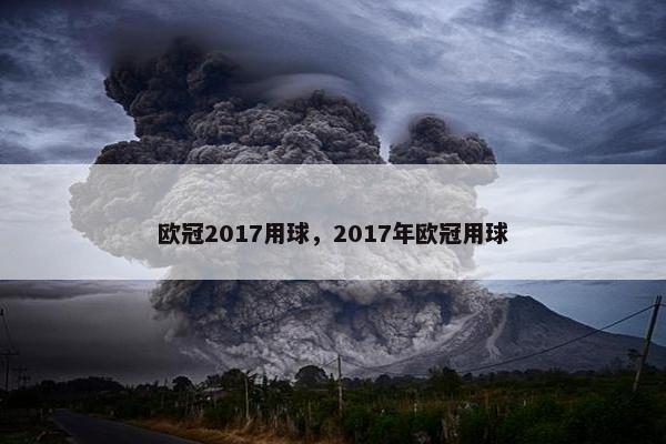 欧冠2017用球，2017年欧冠用球