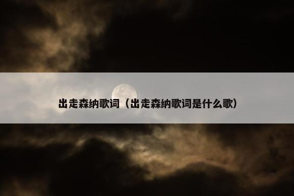 出走森纳歌词（出走森纳歌词是什么歌）