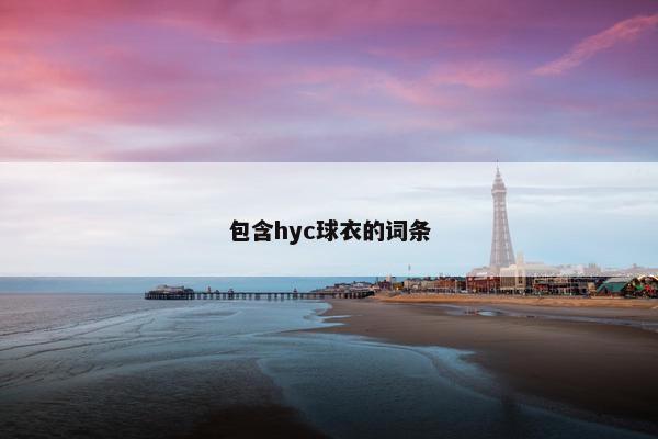 包含hyc球衣的词条