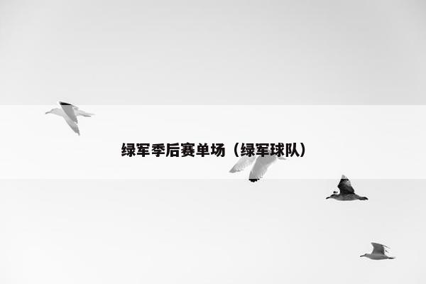 绿军季后赛单场（绿军球队）