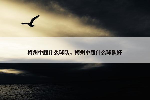 梅州中超什么球队，梅州中超什么球队好