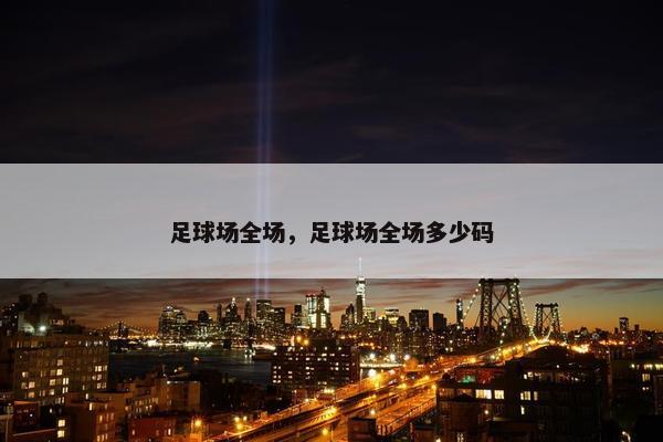足球场全场，足球场全场多少码