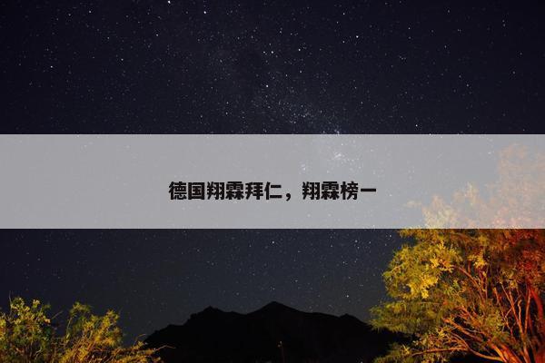 德国翔霖拜仁，翔霖榜一
