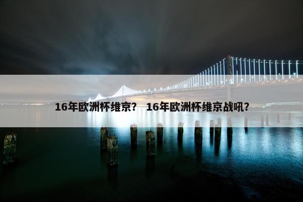 16年欧洲杯维京？ 16年欧洲杯维京战吼？
