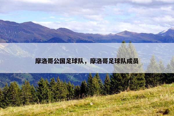 摩洛哥公国足球队，摩洛哥足球队成员