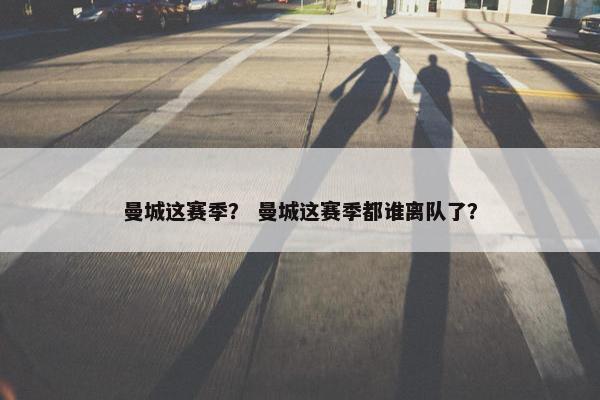 曼城这赛季？ 曼城这赛季都谁离队了？