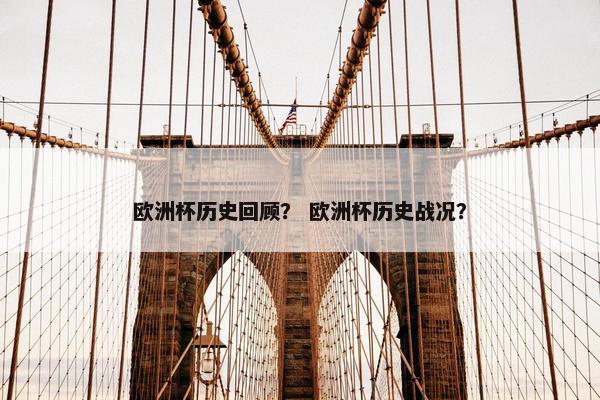 欧洲杯历史回顾？ 欧洲杯历史战况？