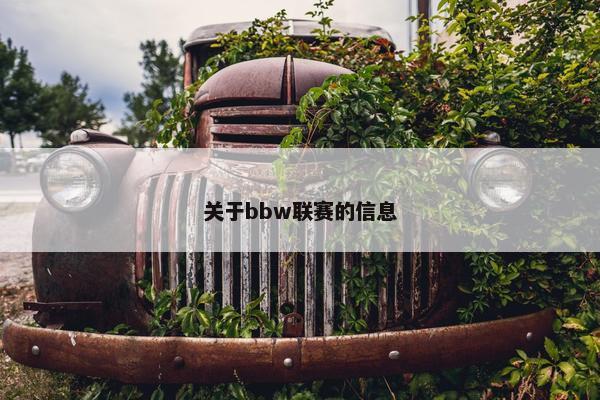 关于bbw联赛的信息