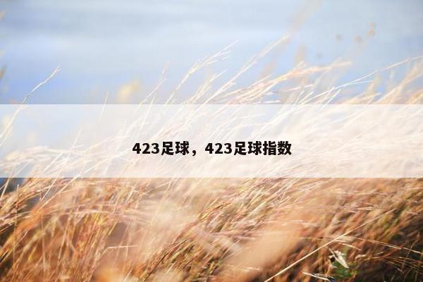 423足球，423足球指数