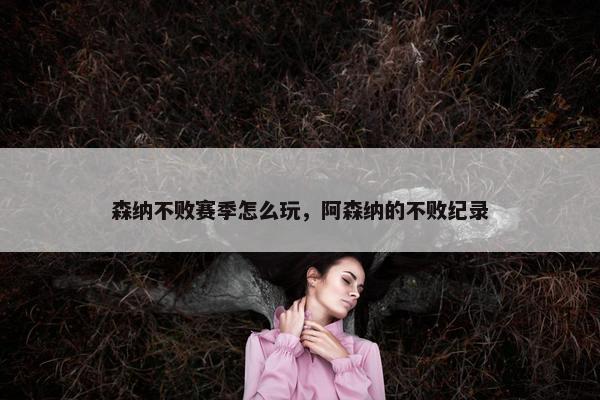 森纳不败赛季怎么玩，阿森纳的不败纪录