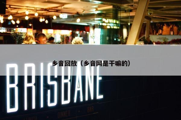 乡音回放（乡音网是干嘛的）