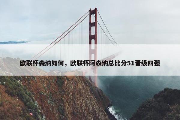 欧联杯森纳如何，欧联杯阿森纳总比分51晋级四强