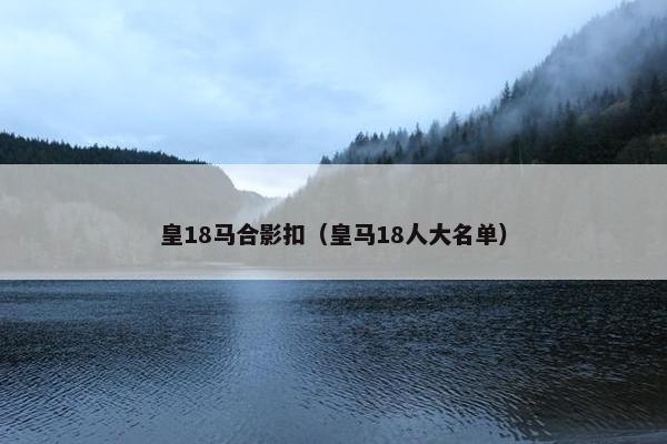 皇18马合影扣（皇马18人大名单）