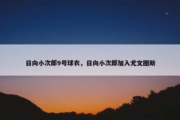 日向小次郎9号球衣，日向小次郎加入尤文图斯