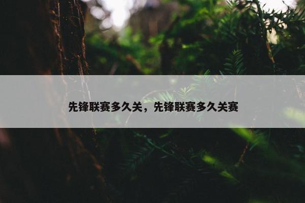 先锋联赛多久关，先锋联赛多久关赛