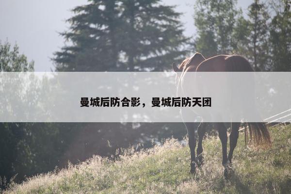曼城后防合影，曼城后防天团